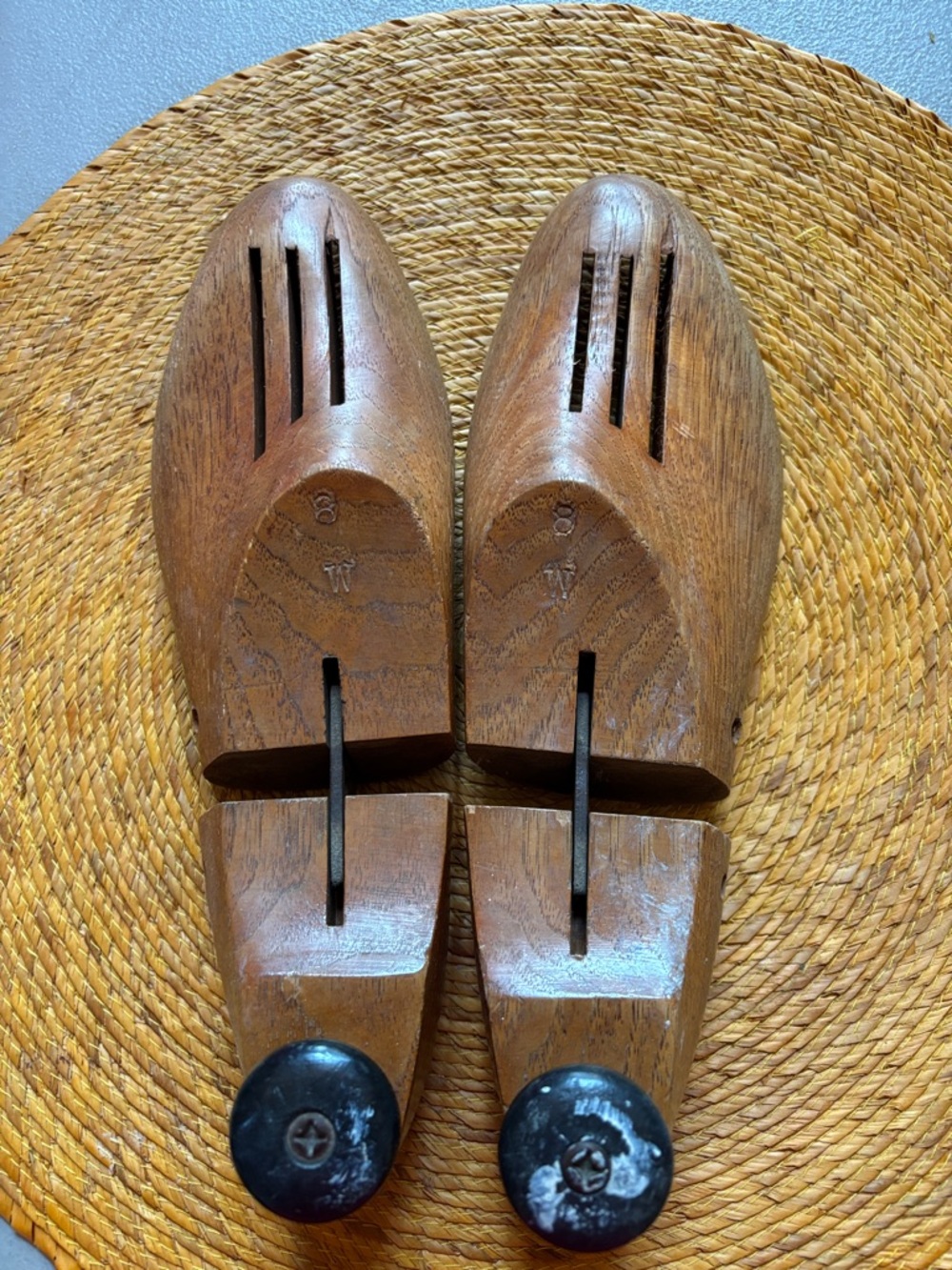 Vintage wooden shoe stretchers